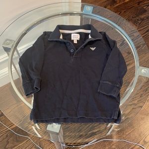 Armani Junior long sleeve polo size 2